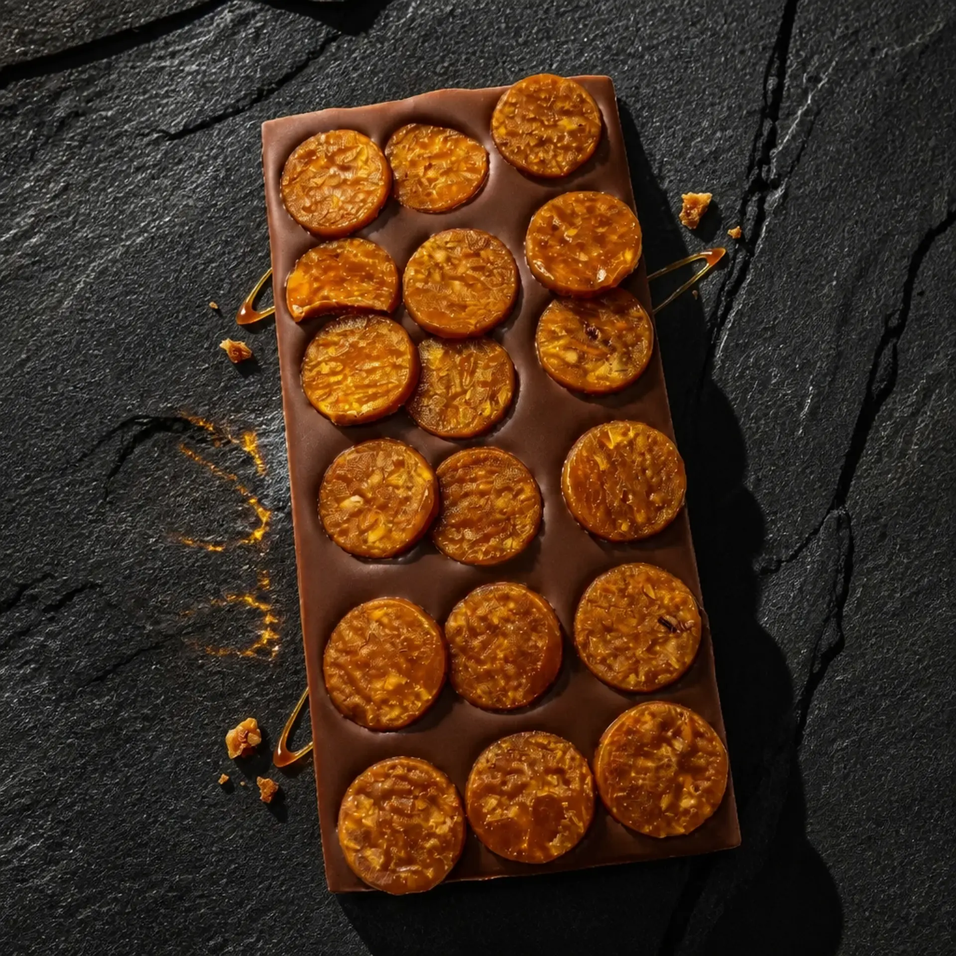 Zartbitterschokolade mit Nougat
